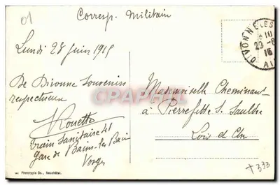 Divonne-les-Bains — Źródło Ausone — Phototypie Co., Neuhaïtal, nr 11446 — Rewers