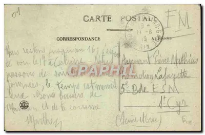 Virieu-le-Grand (Ain) — Cascata Clairfontaine — Cl P. Marcellin, Belley — Verso
