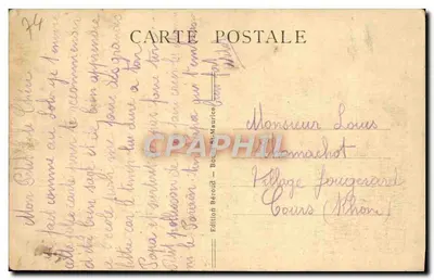 L'Aiguille des Glaciers - Tré-la-Tête et le Mont-Blanc, vus du Miravidis (Petit-St-Bernard) — n° 242 — Édition Béroud — Rewers