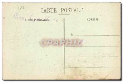 Pałac w COMPIÈGNE — widok dziedziny honorowej — Bourson, Compiègne — Rewers