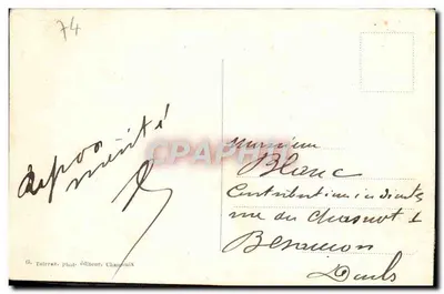 Chamonix — Morze lodowe i Hôtel du Montanvert (wys. 1921 m) — J. J. 88 — Rewers