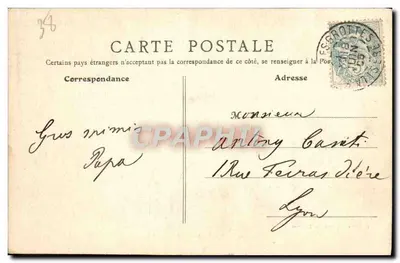 Grutas de La Balme (Isère) — Sobre o Lago — F. Roux, agricultor das Grutas, n°12 — Verso