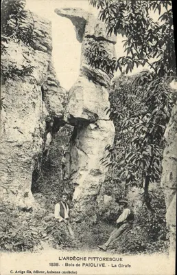 A Ardèche pitoresca - Bosque de Paiolive, A Girafa - C. Artige filho, editor, Aubenas (Ardèche)