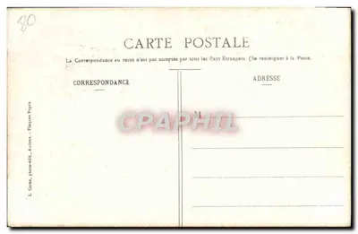 Amiens — Katedra — Galeria Królewska — L. Caron, wydawca pocztowy, Amiens — Rewers