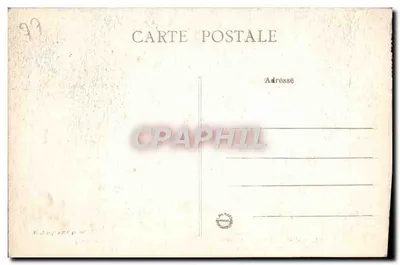Palácio de Fontainebleau — Quarto de dormir de Marie-Antoinette — Cortinas de seda fornecidas pela Cidade de Lyon na ocasião de seu casamento — Coleção Artística L. M. — Verso
