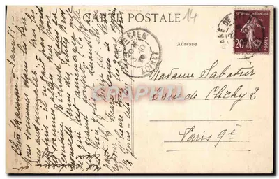 Dives-sur-Mer — Colonna commemorativa del 1862 — Collezione storica M, foto — Verso