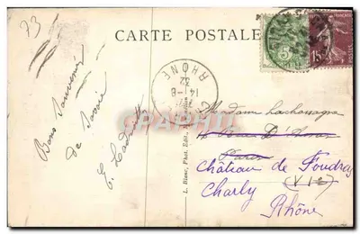 Fontaine des Éléphants, dite des quatre sans cul — Chambéry — Savoie Tourisme — n°1050 — Rewers