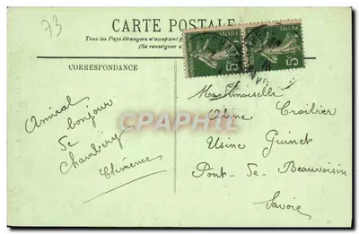 Chambéry — Facha da Santa Capela — L.L. — Verso