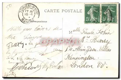 Torigni-sur-Vire — Brzegi Jeziora — E. Lejemtel, z Torigni-sur-Vire — Rewers