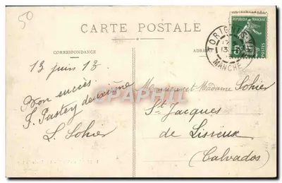 TORIGNI-sur-VIRE — Brzegi Jeziora — Ch. Besnier, wyd., Torigni sur Vire — Rewers