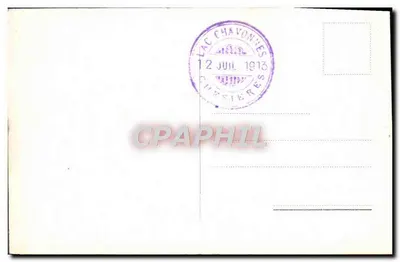 Jezioro Chavonnes (wys. 1696 m) i Chamossaire — Enkanaux Frères & C°, Genewa, n° 8234 — Rewers