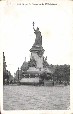 Paris — La Statue de la République — Éditeur non identifié, n° de série 0190