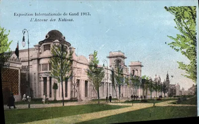 Exposição Internacional de Gand 1913 — A Avenida das Nações