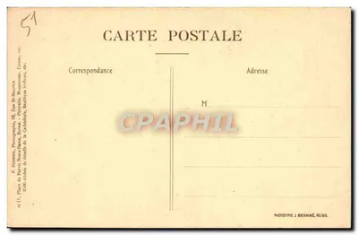 Reims — As gárgulas da catedral — Rothier, Fot.-Editor — Verso