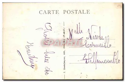 L'Auvergne — La Bourrée d'Auvergne — J. Gentet, wyd. (P.-de-O.) n° 1007 — Rewers