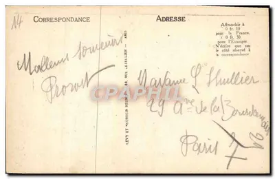 Caen - A Igreja de São Pedro — editor L. Levy & Cie, n°35 — Verso
