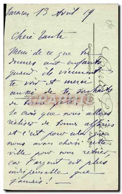 NICE — Widok z Pinów na Monte Boron — LL. — N° 189 — Rewers