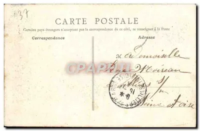 Zamek w Villandry — widok zamku i jego ogrodu — Nouvelles Galeries Parisiennes — Rewers