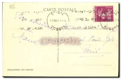 Le Rudlin — Kaplica Rudlin i Jezioro Damskie — Braun & Cie, Wydawcy, Saint-Dié-des-Vosges — Rewers