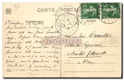 Clefcy (Vosges) — Rochas de Böslimpré — AL. THOMÉ - N° 5837 — Verso