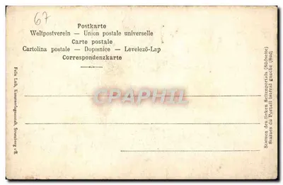 Statuy portalu lewego bocznego — Strasburg — Felix Luth, Kunsterverlag — Rewers