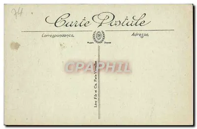 Chamonix - Spadek ze szczytu i Obserwatorium Vallot — Lévy Fils et Cie, Paris-Vernièlles, nr 242 — Rewers