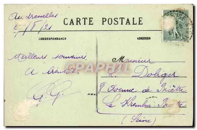 Gris-Nez (P.-de-C.) — De Klif en de Lantaarn — Stevenard, uitgave van Boulogne-sur-Mer — Achterkant