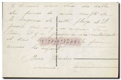 Les Sables d'Olonne — Ogólny widok plaży — n°148 — Rewers