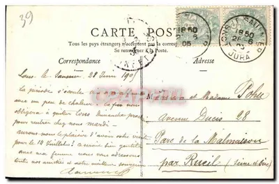 Beaume-les-Messieurs (Jura) — Corredor interno das Grutas — Edição G. B. Lons-le-Saunier, n°56 — Verso