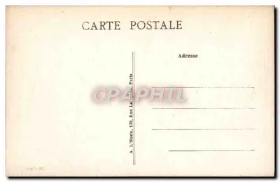 Fleurines (Oise) — Floresta de Halatte, cruzamento da Belle-Croix — editor L'Hoste, Paris — Verso