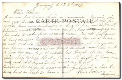 Reims — Rue de Neufchâtel — Las Casernas — Cliché E. D. — Reverso