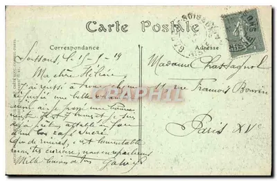 Soissons — Rue Saint-Antoine — G. Laguerre — Soissons — Verso