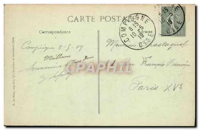 Planície dos Alemães — Após a saída dos Alemães — Visé, Paris — Editor B. Le Baley, impresso em Paris — Verso