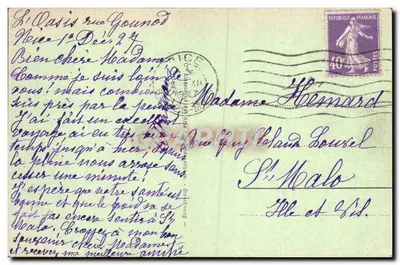 NICE - Pałac Jetée — Restauracja lodziarni — wydawca nieznany, n° 44 — Rewers
