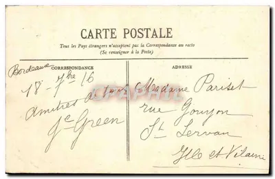 Bordeaux — Brama Burgundii — wydawca Paris-Bourgogne, nr 28 — Rewers