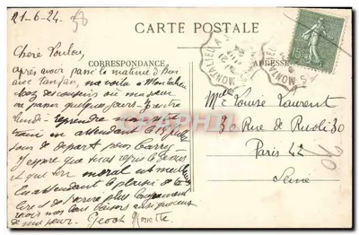 Wodospad Furon — Charette (Isère) — F. Vialatte, fot. - Oyonnax — Rewers