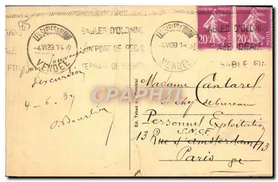 Les Sables d'Olonne — Le Puits d'Enfer — Éditeur : Ed. Tabac du Remblai — Achterkant