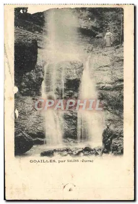 Bilhete postal antigo Goailles Par Salins
