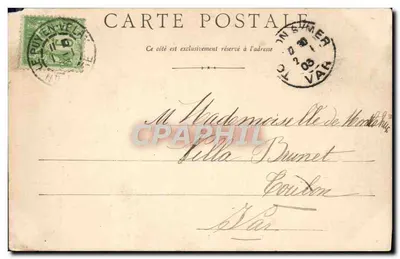 Local e Rochas dos Estreyx (7 km Oeste do Puy) — F. A. 1864 — Papeterie A. Laurent-Monist, Le Puy (Haute-Loire) — Verso