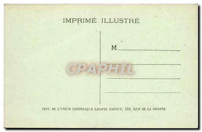 Lourdes — Vista della Strada di Pau, la Basilica — Editore: L'Union Catholique Latapie Sajous — Verso