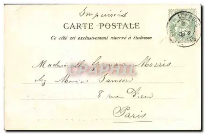 Lourdes — Dom ojca Bernadette Soubirous — D.T. Édit. Lcurdes — Rewers