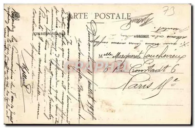 Dolina Celles (Vosges) — Zamek i wieś Pierre-Percée — Ad Weick, Saint-Dié, n° 3305 — Rewers