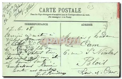 Vichy — Kąt Nowego Parku — LL. n°299 — Rewers