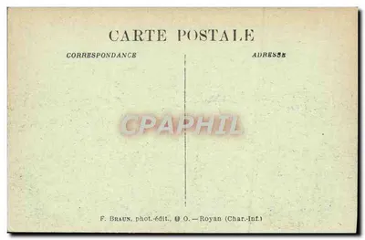 St-Georges-de-Didonne — plaża przy niskiej wodzie — F. Braun, fot. wyd., Royan (Char.Inf.) — Rewers