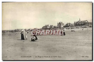 Saint-Pair — A Praia no momento da maré baixa — ND. Fot. n°136