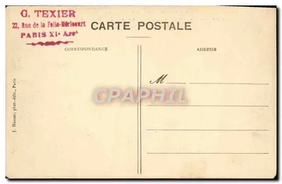 Paris - Ponte da Estacade — Cheia Janeiro-Fevereiro 1910 — J.H. — n° 1361 — Verso