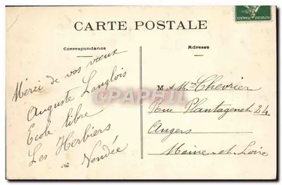 Les Herbiers (Vendée) — A Capela das Alouettes — Foto Vasseur, n°3508 — Verso
