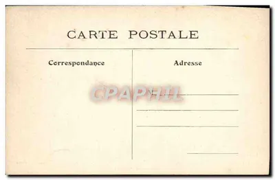 Bilhete postal antigo Paris Histórico do Pátio Interno do Hotel Sully — Verso