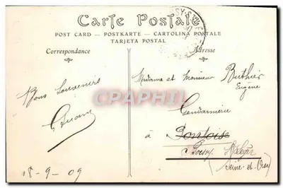 Chartres — Katedra, Widok z Cachemback — ND Fot. — Rewers