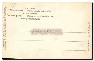 Estrasburgo — Rosa do Portal Principal — Félix Loub, Estrasburgo — Verso